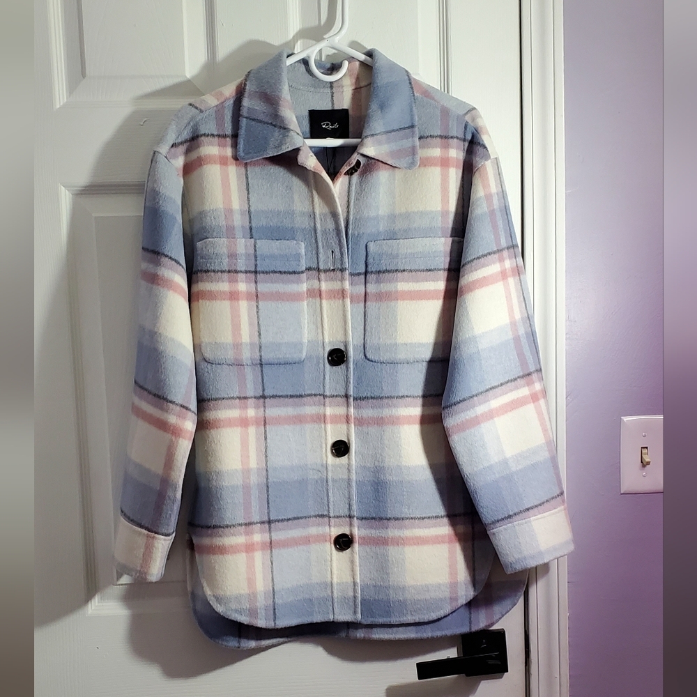 RAILS Connie Plaid Wool Blend Shirt Jacket
